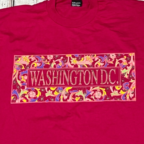 Vintage Washington DC Travel Tourism 1990s Graphic Destination Tshirt - Picture 2 of 4